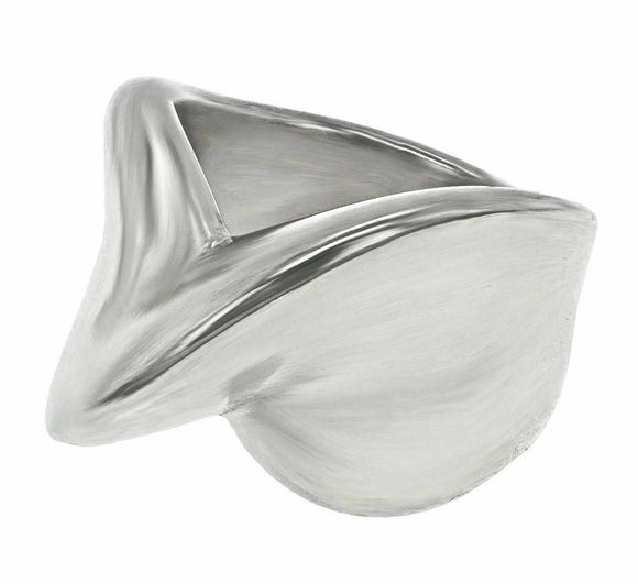 925 Sterling Silver Cocktail Overlap Ring Size 7