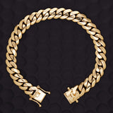 10k Yellow Gold Solid Miami Cuban Link Chain Bracelet 7" 9mm 39.7 grams - 7" 39.7 grams