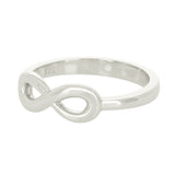 14k White Gold Infinity Ring Size 7 - White