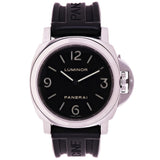 Panerai Men's Luminor Base Acciaio Manual Wind Black Rubber Strap