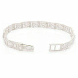 925 Sterling Silver Solid Nugget Bracelet Adjustable 7"-7.25 6.75mm 12.3 grams