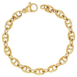 10k Yellow Gold Solid Gucci Mariner Link Chain Bracelet 9" 7.5mm 25.5 grams - Yellow,9"