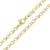 10k Yellow Gold Solid Handmade Fashion Link Necklace 20" 4.5mm 35.6 grams - 20" 35.6 grams