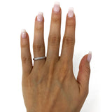 14k White Gold Twist Pattern Ring 2.8 grams Size 6.5 - White