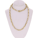 10k Yellow Gold Solid Handmade Fashion Link Necklace 18" 5.6mm 33.1 grams - 18" 33.1 grams