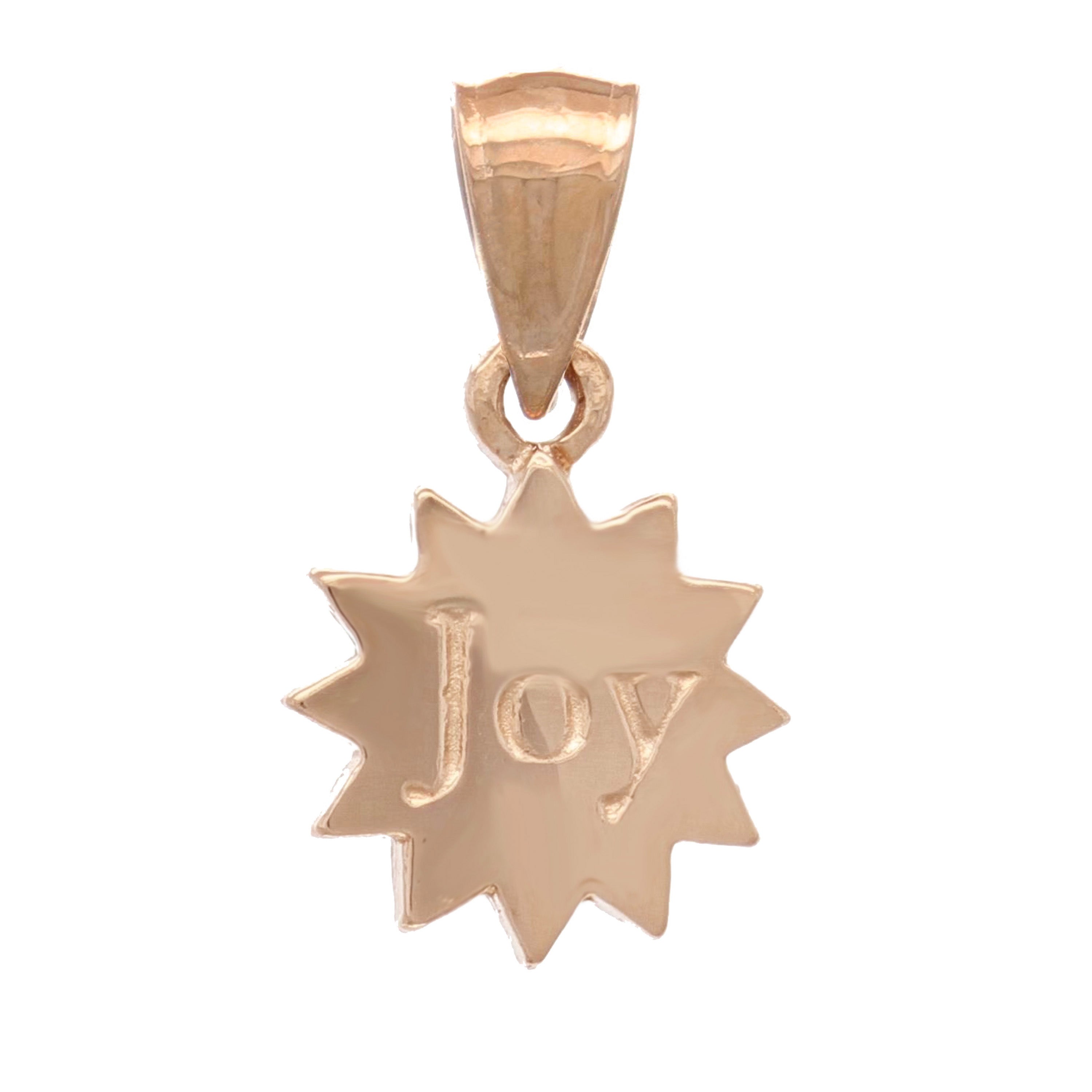 14k Rose Gold "Joy" Pendant - Rose