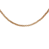 Men's 14k Rose Gold Handmade Fashion Link Necklace 20" 4.8mm - 20"