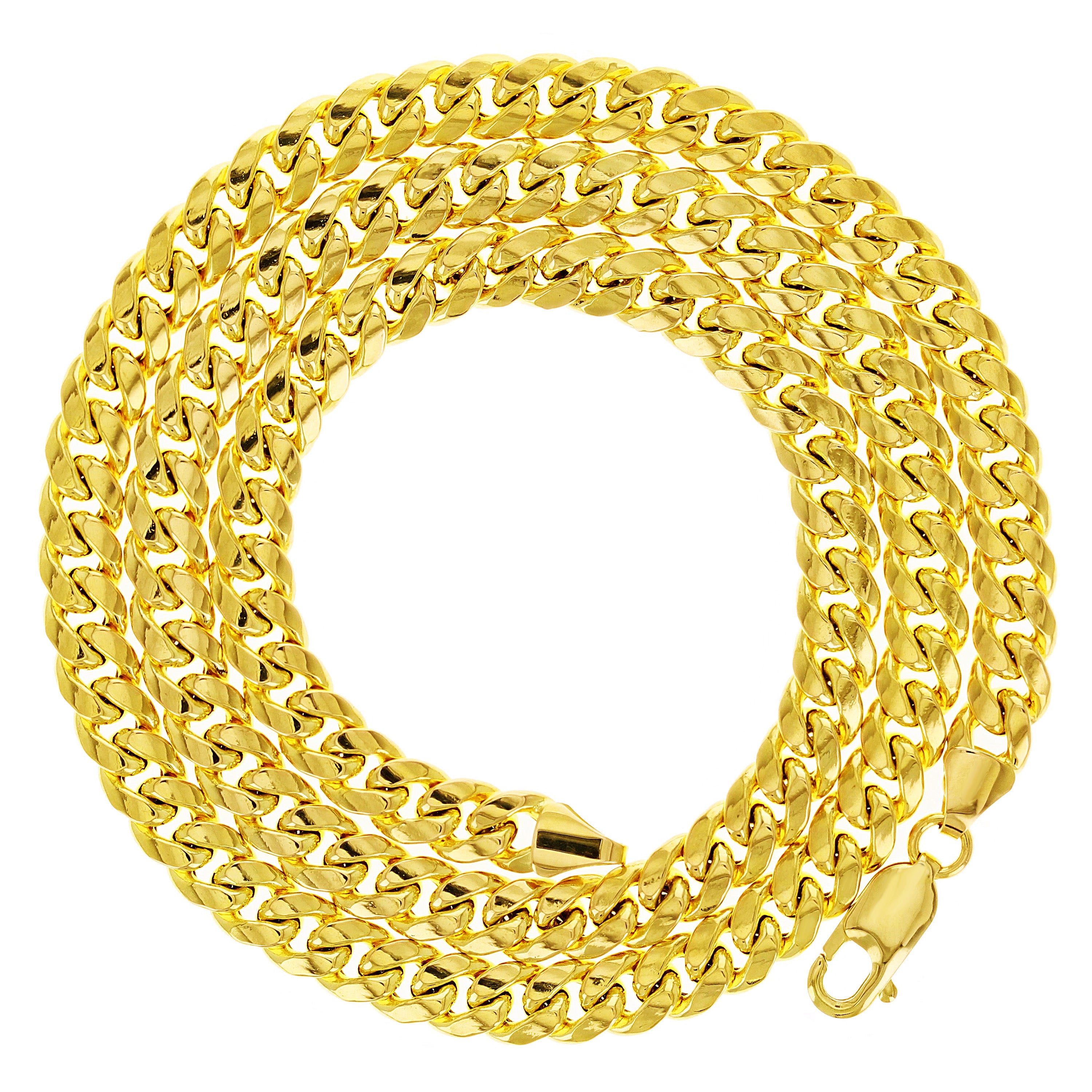 Italian 10k Yellow Gold Hollow Miami Cuban Chain Necklace 20" 6mm 18.8 grams - 20" 18.8 grams
