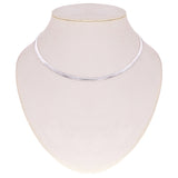 Women's Italian 14k White Gold Omega Necklace Choker 16.5" 4mm 15.3 grams - 15.3 grams