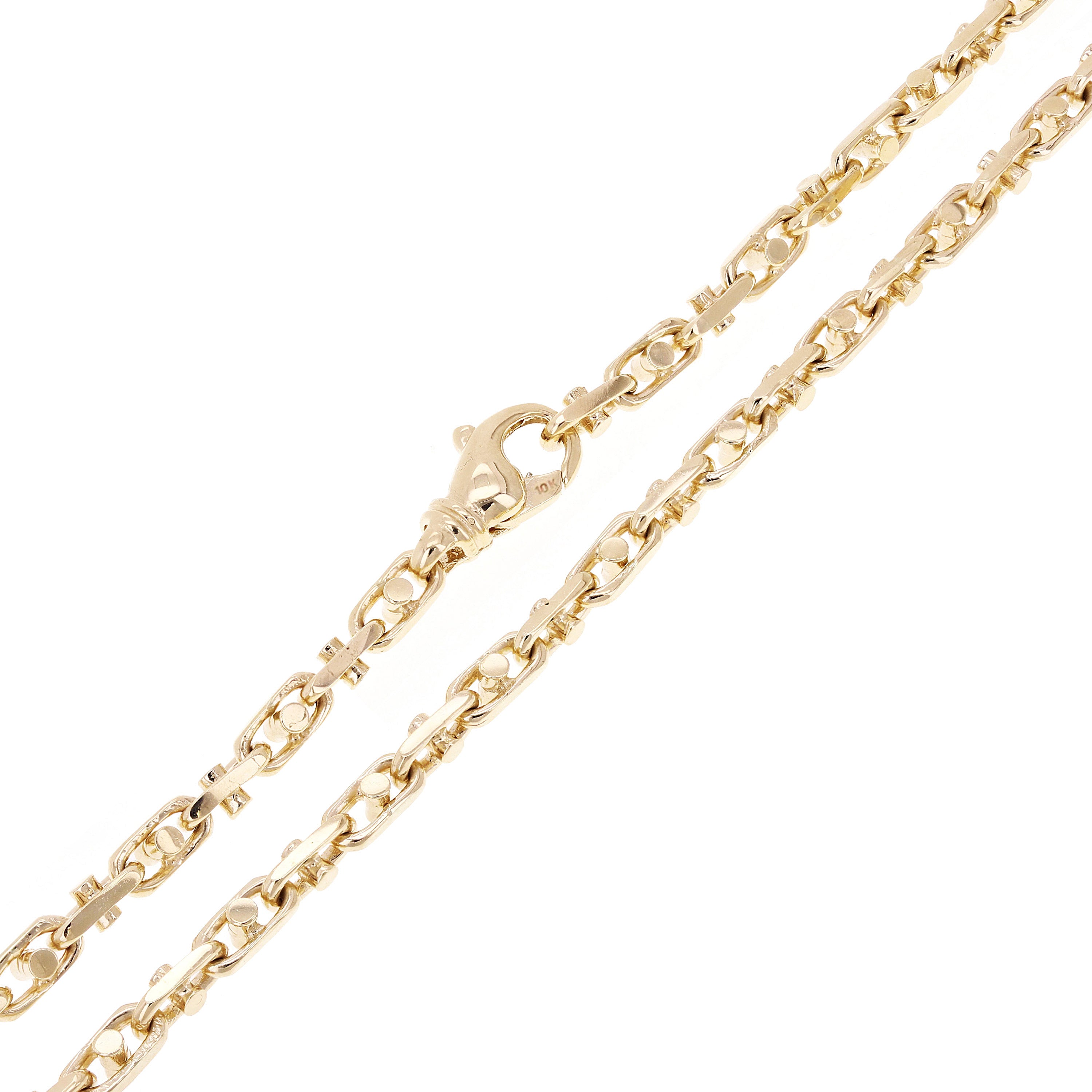10k Yellow Gold Solid Handmade Link Chain Necklace 20" 5mm 35.3 grams - 20"