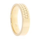 14k Yellow Gold Watch Link Style Ring Band Size 10.5 5.7 mm 8.7 grams