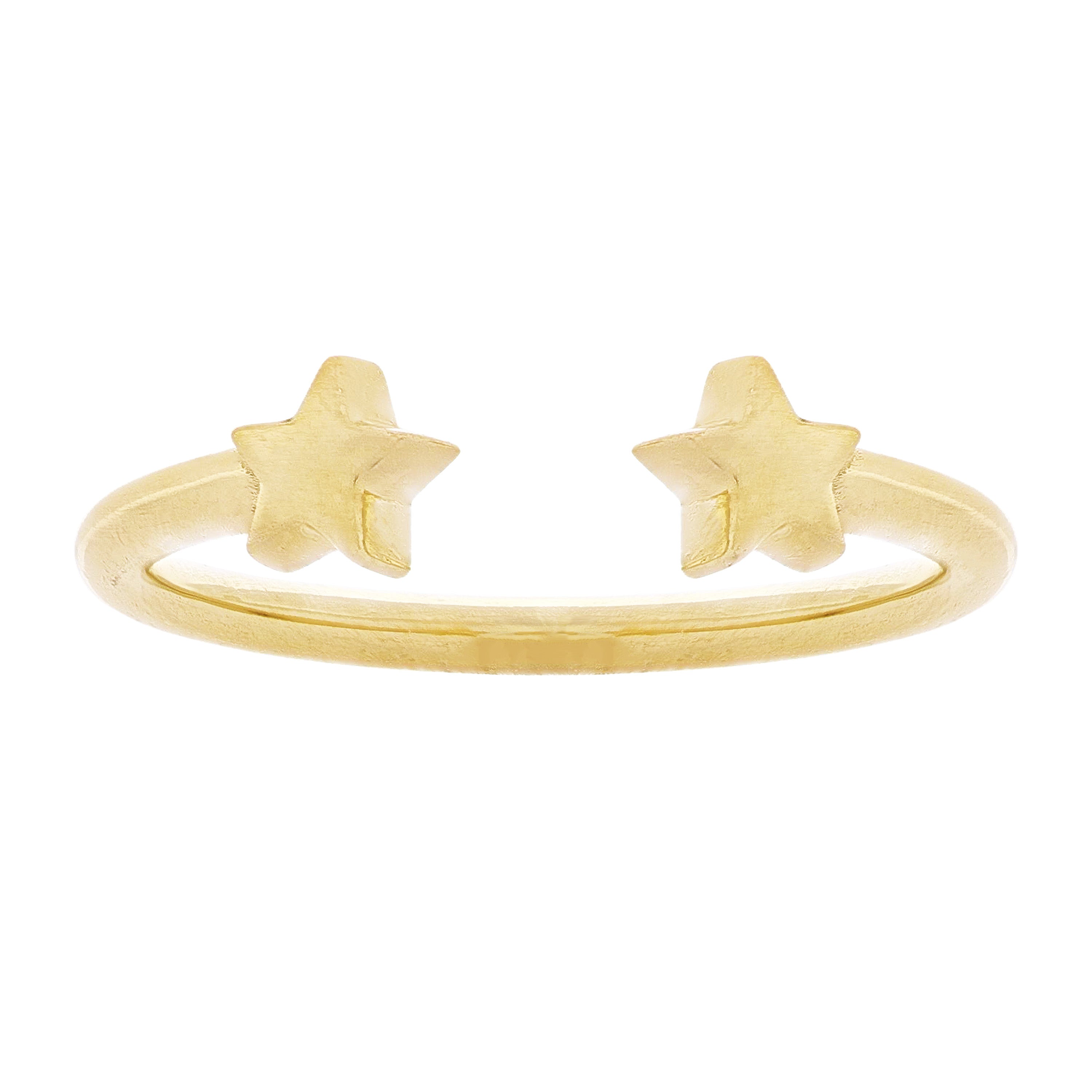14k Yellow Gold Open Star Stackable Ring Size 7.5 5mm 2.3 grams