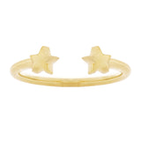 14k Yellow Gold Open Star Stackable Ring Size 7.5 5mm 2.3 grams