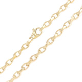 10k Yellow Gold Handmade Fashion Link Chain Necklace 20" - 28" 5.4mm