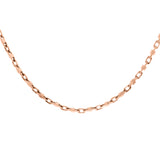 Men's 14k Rose Gold Handmade Fashion Link Necklace 26" 4mm - Rose,26"
