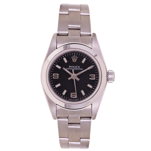Rolex Ladies Stainless Steel Oyster Perpetual Automatic