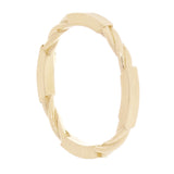 14k Yellow Gold Twisted and Bar Stackable Ring Band Size 7.75 - 2.2mm 2.8 grams