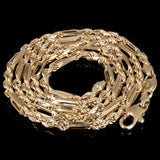 Italian 14k Yellow Gold Solid Milano Rope Chain Necklace 18" 3mm 16.3 grams - 18" 16.3 grams