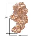 14k Rose Gold Solid Small Nugget Free Form Charm Pendant 0.8 gram - Rose
