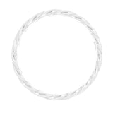 14k White Gold Miami Cuban Ring Curb Link Band 8mm Size 6 5.9 grams - 6