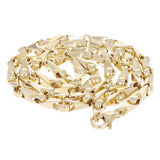10k Yellow or White Gold Solid Handmade Link Chain Necklace 20" - 28" 5mm