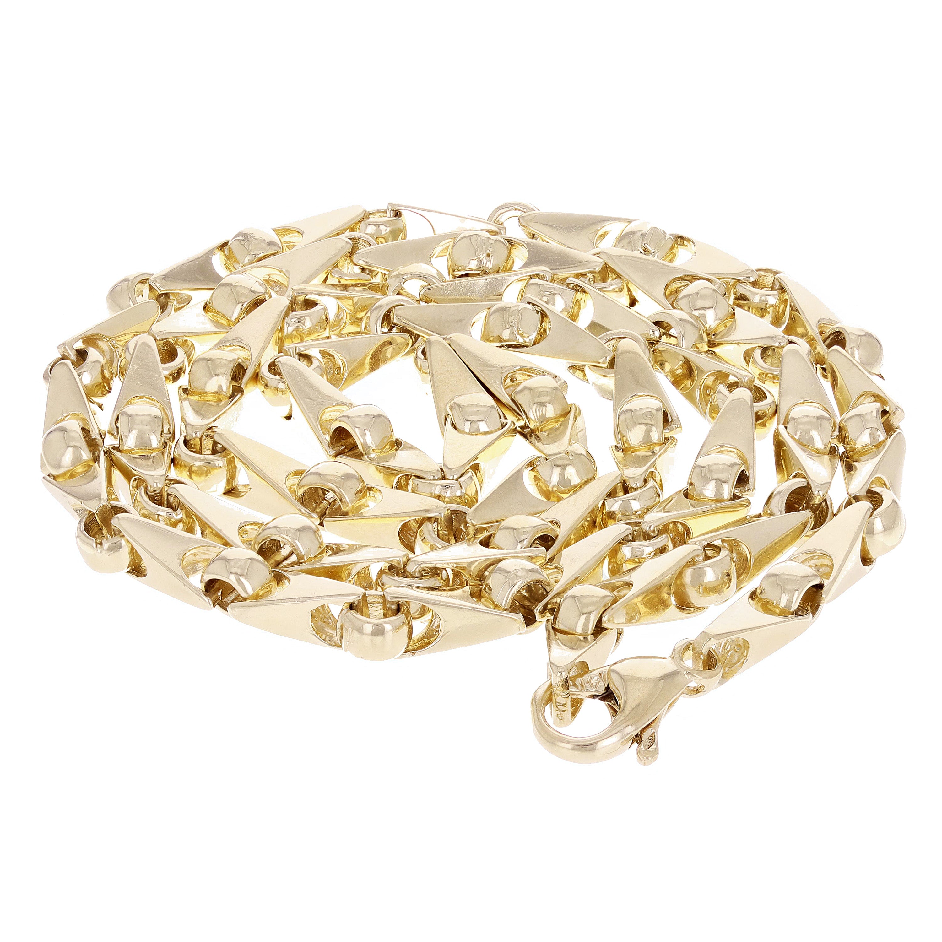 14k Yellow or White Gold Solid Handmade Link Chain Necklace 20" - 28" 5mm
