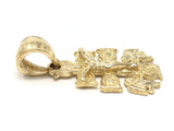 14k Yellow Gold Angels Caravaca Crucifix Cross Charm Pendant 1.1 grams