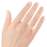 14k Yellow Gold Ankh Ring Size 8 - 13mm 3.1 grams