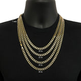 Italian 14k Yellow Gold Solid Curb Link Chain Necklace 7mm 20" 21.1 grams - 20" 21.1 grams