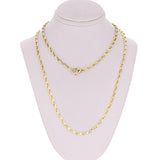 14k Yellow White or Rose Gold Solid Handmade Chain Necklace 20" - 28" 2.8mm