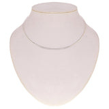 Women's Italian 14k White Gold Omega Necklace Choker 17" 3mm 16.6 grams