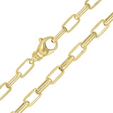 10k Yellow Gold Solid Handmade Fashion Link Necklace 18" 5.6mm 33.1 grams - 18" 33.1 grams