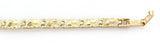 14k Yellow Gold Solid Nugget Bracelet Adjustable 7" 5.5mm 10-11 grams - 7"