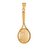 14k Rose Gold Tennis Racquet Tennis Racket Sports Charm Pendant 3.6grams - Rose