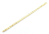 10k Yellow Gold Nugget Bracelet Adjustable 8-8.5" 7mm 15.1 grams