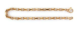 14k Rose Gold Handmade Fashion Link Bracelet 8.5" 4.35mm 15.3 grams - Rose,8.5"