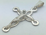 925 Sterling Silver Christian Jesus Christ Catholic Crucifix Cross Pendant