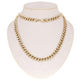 14k Yellow Gold Solid Heavy Miami Cuban Chain Link Necklace 20" 10 mm 131.9 grams with Lobster Clasp - Yellow,20"