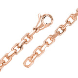 10k Rose Gold Solid Anchor Link Chain Bracelet 7" 4.5mm 11.5 grams - Rose,7"