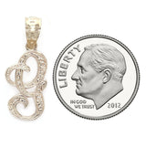 14k Yellow Gold Initial Letter G Alphabet Charm Pendant - Letter G,Yellow