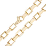 14k Yellow Gold Solid Handmade Custom Link Chain Necklace 20" 9mm 154.8 grams - 20"