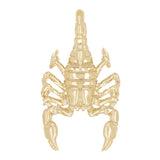 14k Yellow Gold Solid Detailed Scorpion Charm Pendant 5.5 grams
