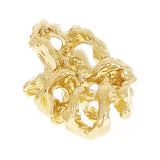 10k Yellow Gold Solid Free Form Nugget Charm Pendant 21.5x12.9mm 3.4 grams
