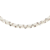 10k White Gold Solid Heavy Bullet Style Link Chain Necklace 20" 6mm 63.9 grams - White,20"