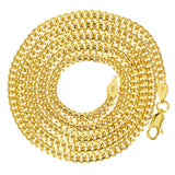 Italian 14k Yellow Gold Solid Miami Cuban Chain Necklace 18" 3.5mm 16 grams - 18" 16 grams