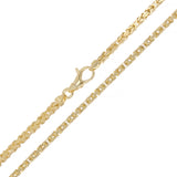 Men's 14k Yellow Gold Solid Square Byzantine Necklace Chain 16" 2.8mm 23.9 grams - 16"