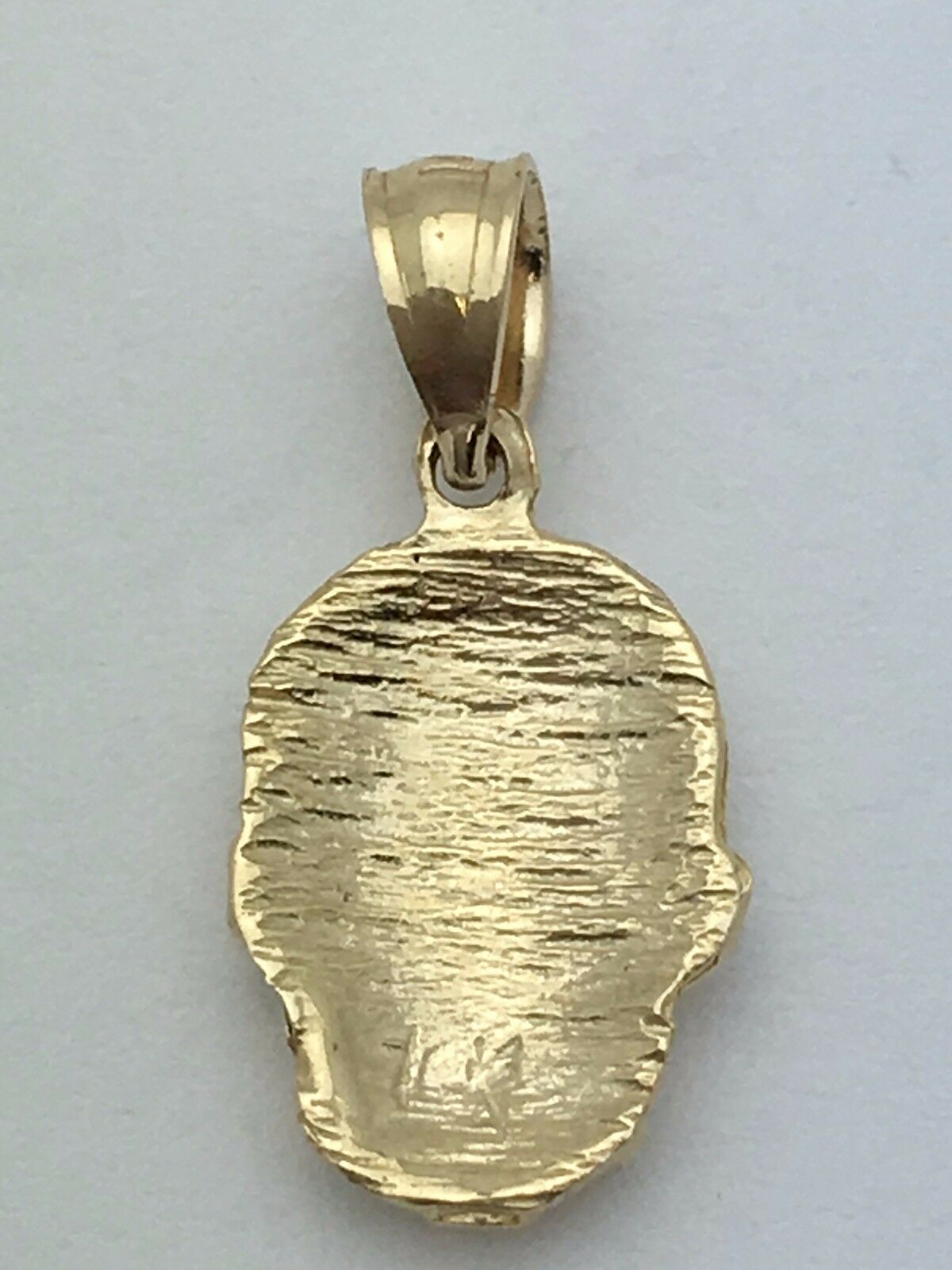 14k Yellow Gold Solid Small Skull Charm Pendant 1.4 grams