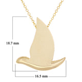 14k Yellow Gold Holy Spirit Dove Necklace 18" 3.1 grams - Yellow