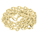 10k Yellow Gold Solid Handmade Fashion Link Necklace 20" 6.1mm 54.7 grams - 20" 54.7 grams