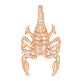 10k Rose Gold Solid Scorpion Pendant Insect Charm 1.2" 5 grams - Rose